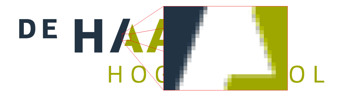 Het HHS logo in PNG, ingezoomd